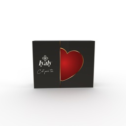 Schwarze Herz-Geschenkbox